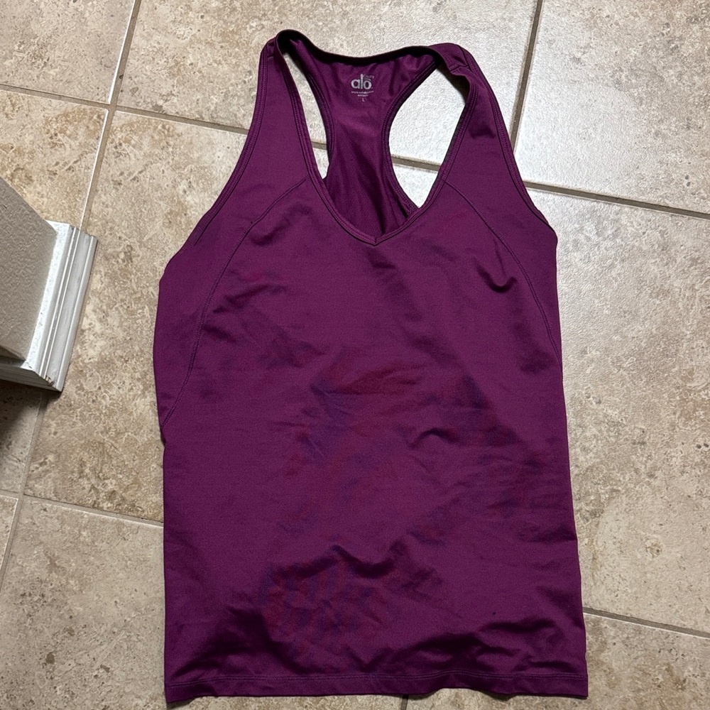 ALO Yoga Women's Tank Top Raspberry size L